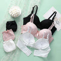 Sexy Women Bra Set Lingerie Set Breathable Lace Underwear Suit Female Push Up Wireless New Bra Briefs Set Cute Top and Panties