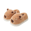 Capybara Plush Slippers for Women Home Fluffy Winter Mules Platform Shoes Girls Casual Indoor Fuzzy Fur Slides Unisex Footwear