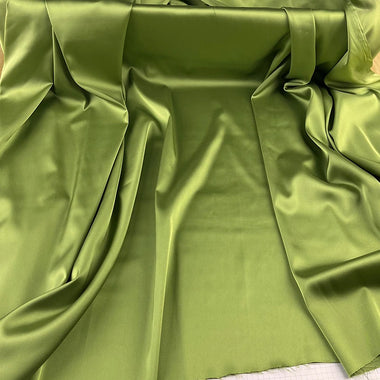Elastic Satin Fabric Micro Elastic Satin Fabric By The Meter for Clothing Cheongsam Shirt Handmade Diy Sewing Summer Plain Color Cloth Soft Purple