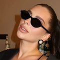 Sunglasses Myopia Customized Oval Rice Nail Simple Retro Fashion Sunglasses Myopia Sunglasses Can Be Customized Degree 0~-6.0