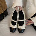 2026 Women's Casual New Single Shoes Color Matching Flat Soles Spring Comfortable and Versatile High-end Flat Shoes