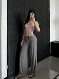 Ctenkevet-High Waist Wide-Leg Yoga Joggers for Women, Female Casual Tracksuit Bottoms, Straight Outdoor Baggy Sweatpants, Autumn