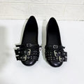 Flat Shoes Woman 2026 Spring New Shallow Mouth Flat Bottom Loafers Women's Rivet Leather Shoes Women's Flats and Loafers