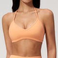 Women Sports Bra Women Yoga Bra Hanging Neck Sports Bra Gym Top Running Push Up Breathable Sports Underwear Women Fitness Bra Workout Top Women