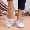 *Spring and Autumn New Round Bow Elegant Work and Leisure Shoes Fashionable Hot Selling Comfortable Flat Bottom Women's Shoes