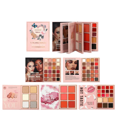 Professional 78-Color All-in-One Makeup Palette Set 5-Layer Book Design for Matte Shimmer Blush Contour Highlighter Cosmetics