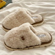 Winter Plush Couple Slippers for Men & Women Ultra Soft Memory Foam Cloud Comfort Non-Slip Thick Sole Indoor/Outdoor House Shoes