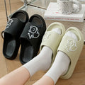 New Summer Women Slippers Bath Thick Platform Non-Slip Home Cat Cartoon Flip Flops Beach Sandals Ladies Slides Indoor Outdoor