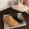 Slippers Women Plus Size Winter 2026 Warm Plush Light Weight EVA Mules  Waterproof Casual Shoes Woman Outdoor Soft PU Flat Clogs