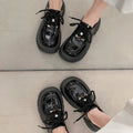2026 Loafers Women Shoes New in Fashion Luxury Designer Thick-soled Relaxation Women Shoes Black Big Size Shoes 7657