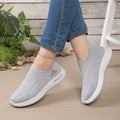 Women's Breathable  Slip-On Sneakers Comfortable Non-Slip Walking Shoes for Elderly Casual Sport Shoes