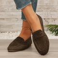 Spring Autumn Retro Style Soft Soled Women's Flats and Loafers 2026 Fashion Simple Round Toe Casual Women Shoes Сабо Женские
