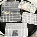 28Grids Transparent Organizer Box Plastic Square Organizers Storage Boxes For Home Makeup Jewelry Accessories Organizer