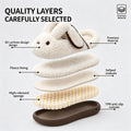 Cute Bunny Plush Slippers Women 2026 Winter Warm Rebound Soft Sole House Shoes Indoor Fuzzy Non-Slip Comfortable Home Footwear