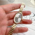 New Oval Dial Quartz Watch Simple Fold-down Clasp Watch Women Watch Student Wristwatch