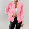 Winter New Button Patterned Small Suit Jacket For Women Топ Женский Manteau Blazer Feminino Abrigo