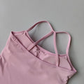 Women's Slim Fit Nude Sports Bra Yoga Fitness Vest Skin Friendly Pilates Top Beautiful Back Design Suspension Yoga Fitness Top