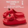 Cartoon Apple Thick Bottom Indoor Slippers Women Summer Soft Cloud EVA Home Slippers Woman's Cute Candy Color House Slides 2026