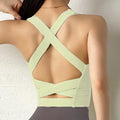 High Impact Sports Bra Red Yoga Bras Women Shockproof Push Up Brassiere Spots Top Crop Underwear Fitness Gym Shirt Sportswear