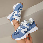 Comfortable Low Top Lace Up Women's Sneakers Thick Soled Casual Loafers 2026 New Fashion Outdoor Casual Women Shoes