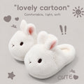 Cute Brown Bunny Plush Slippers Women Winter Warm Rebound Soft Sole House Shoes Indoor Fuzzy Non-Slip Comfortable Home Footwear