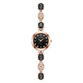 Versatile Rhinestone Quartz Watches Diamond Studded Watch Strap with Adjustable Bracelet Women Wristwatch Wrist Decoration Gift