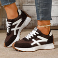 Women Sneakers Leather Casual Woman Lace Up Sport Shoes Luxury Platform Shoes Womens Leisure Light Anti-slip Running Shoes