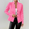 Winter New Button Patterned Small Suit Jacket For Women Топ Женский Manteau Blazer Feminino Abrigo