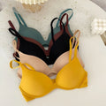 Simple Adjustable Push Up Bra Anti-sagging Shockproof Wireless Deep V Bra Lingerie Seamless Underwear Party