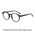 BLUEMOKY Vintage Round Prescription Glasses For Men Women Stylish Photochromic Progressive Optical Eyeglasses