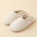 Elegant Plain Women's Winter Slippers Warm Soft Plush Non-Slip Comfortable Casual Indoor Outdoor Couple Shoes