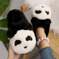 New Autumn and Winter Cartoon Cute Cotton Slippers for Women, Comfortable Non-Slip Flat Closed-Toe Slippers