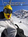 Face Snowboard Face Mask Outdoor Cycling Windproof Head Cover Toy Block Person Printed Yellow Man Mask Funny Design Baraklafa hat