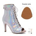 Women's Dance Shoes Ladies Latin Ballroom Dance Boots   Dance Shoes Boots Girls Sexy Stiletto Heels Fashion Salsa Party  Shoes