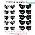 Party Bachelorette Glasses 10-60Pcs Personalised Wedding Sunglasses Custom Heart Shaped Sunglasses Wedding Gifts for Guests Bachelorette Party Glasses