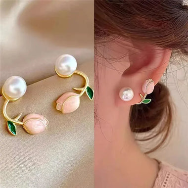 Retro Minimalist Geometric Square Detachable Triangles Stud Earrings for Women Fashion Jewelry Accessories Party Gifts