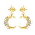 Original 2026 S925 Sterling Silver Zircon 18K Gold Lining Vintage Hoop Earrings for Women Birthday Party Wedding Gift Jewellery