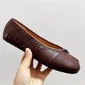 Genuine leather Split Toe Women Ballet Flats Tabi Shoes Casual Slip-on Loafers Ladies Pleated Espadrilles Zapatillas Mujer