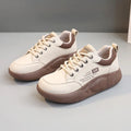 New Women's Shoes 2024 Spring Thick Sole Elevated Shoes Sports Shoes Women's Shoes Student Street Casual Board Shoes