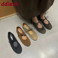 Fashion Butterfly-Knot  Women Flats With Shoes Casual Female Soft Footwear Round Toe Ladies Flats Slip On Shoes