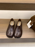 Ladies' retro cowhide shoes, hunting boots, split toe shoes, ankle boots, Mary Jane flat shoes, loafers