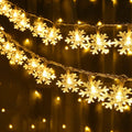Party Christmas Snowflake String Lights LED Fairy Lights USB/Battery Powered Garland 2024 New Year's Wedding Party Xmas Decorations