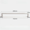 96-320mm Pitch-row Long Cabinet Door Handle Modern Simple Handles for Wardrobe and Drawer Dresser Zinc Alloy Shoe Cabinets Pulls