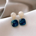 Resin Geometric Earrings Fashion Gemstone Earrings for Women Trendy Earrings Party Banquet Jewelry Wearing Accessories