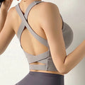 High Impact Sports Bra Red Yoga Bras Women Shockproof Push Up Brassiere Spots Top Crop Underwear Fitness Gym Shirt Sportswear
