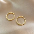 2PCS/Set Fashion Gold Color Hoop Earrings for Women Korean Design Crystal Pearl Dangle Earring Jewelry Pendientes De Mujer