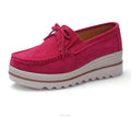 New Spring Women Flats Shoes Woman Platform Flats Sneakers Women Suede Ladies Tenis Loafers Moccasins Casual Fringe bow Shoes