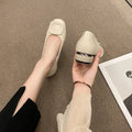 Soft Leather Cow Tendon Soft Sole Spring Autumn Women's Leather Shoes Festive Women's Summer Wedding Banquet Mother's Shoes