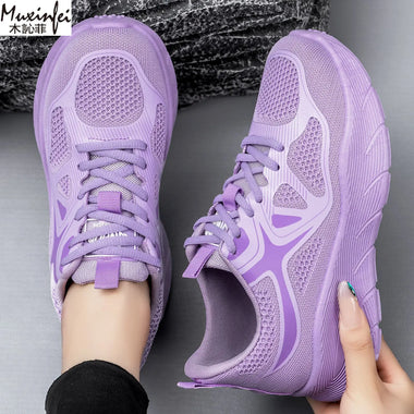 Women's Versatile New Sports Shoes, Mesh Shoes, Shallow Mouth Lightweight Casual Shoes, Comfortable Women's Shoes