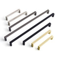 96-320mm Pitch-row Long Cabinet Door Handle Modern Simple Handles for Wardrobe and Drawer Dresser Zinc Alloy Shoe Cabinets Pulls